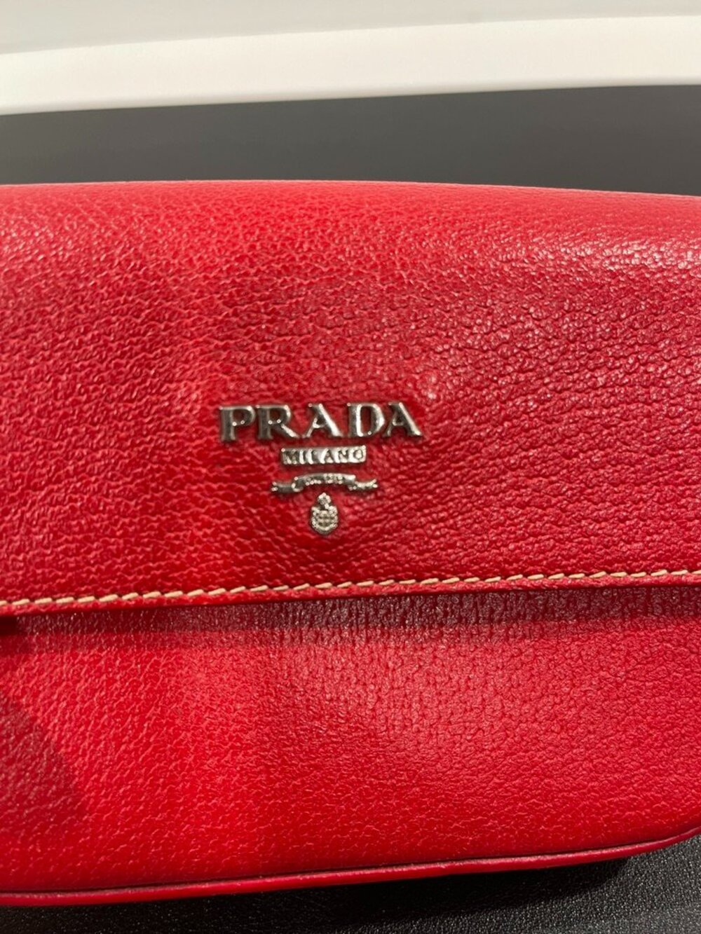 Prada Saffiano Leather Clutch (JB1458) - Picture 2 of 10
